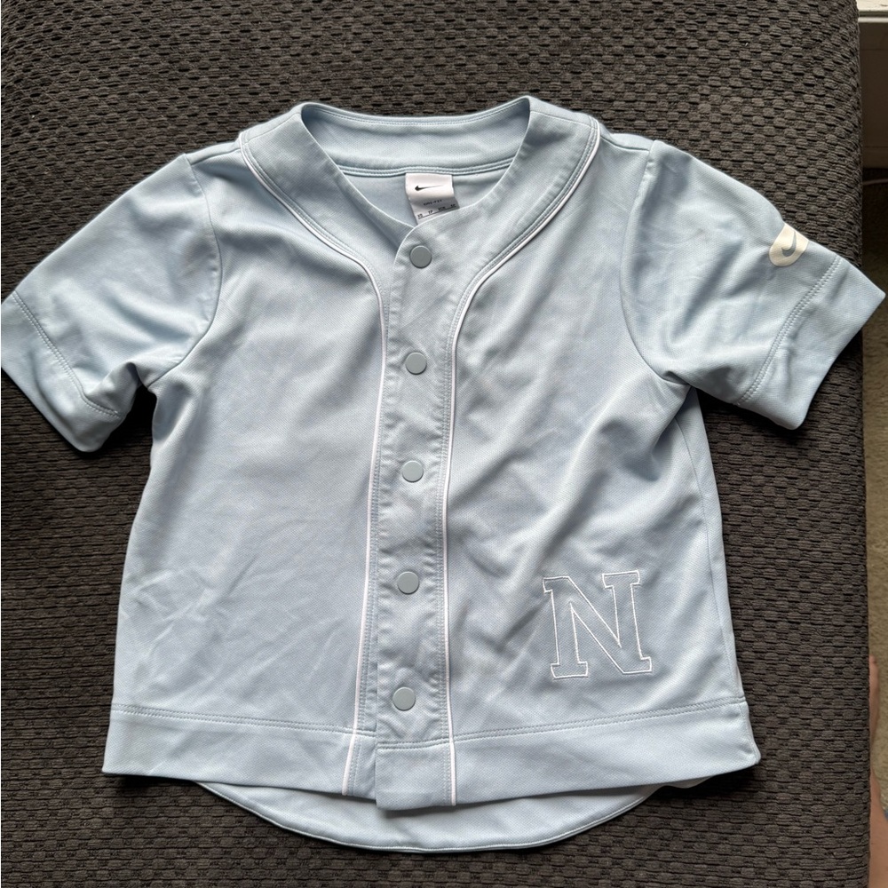 Nike Kids Light Blue Button Down Shirt